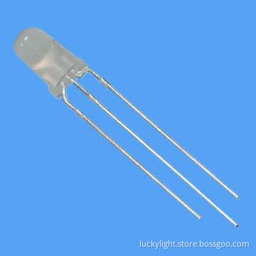 5mm Bi-color 3-pin LED Lamp, 590nm Yellow, 570nm Yellow Green